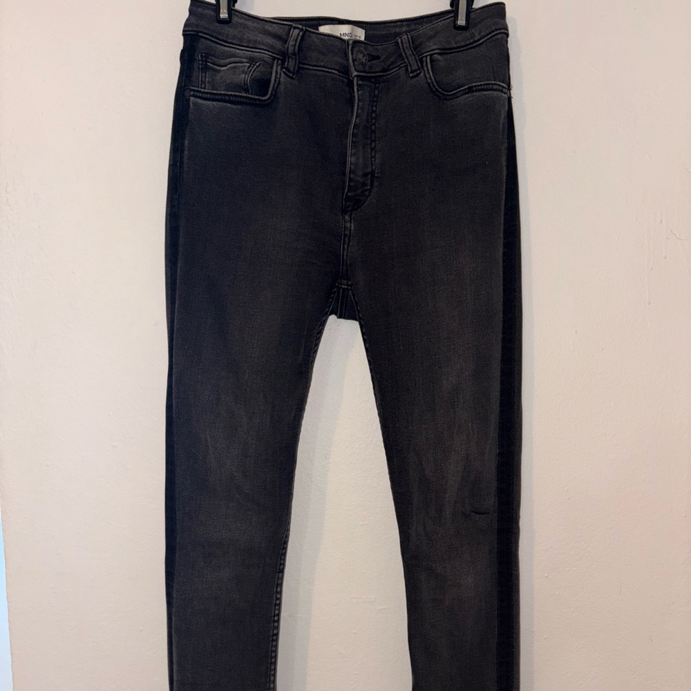 Mango Women's Grey Black Skinny Jeans